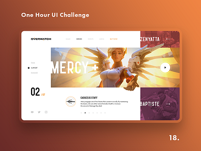 One Hour UI Challenge - 18. - Overwatch