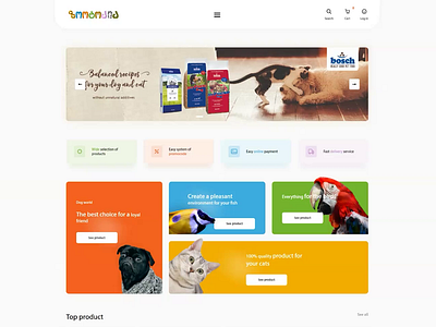 Zootopia Online Shop Menu Animation animal animation cat design dog ecommerce icon illustration menu motion online online shop shop ui ux web web design web development website zoo