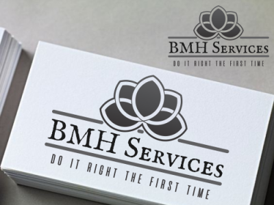 BMH Services brand design packaging elegant design letterhead logo company brand