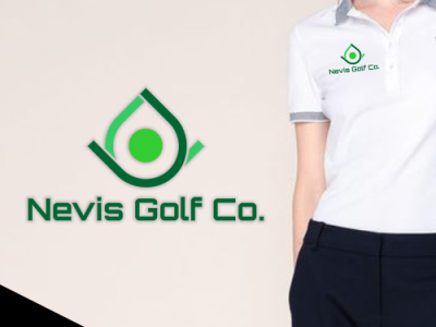 nevis golf logo branding design logo