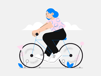 Be better adobe illustrator bike design health illustration mental health vector