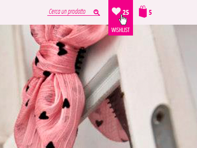 DollHouse Bijoux - Wishlist Detail e commerce ecommerce flat girl shopping cart wishlist