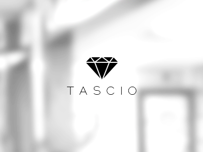 Tascio black and white bw diamond logo minimal tascio