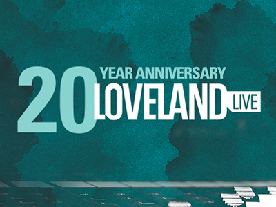 Loveland - 20 year anniversary anniversary logo loveland