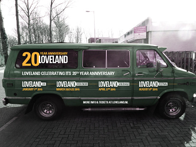 Loveland bus anniversary bus car events loveland sticker