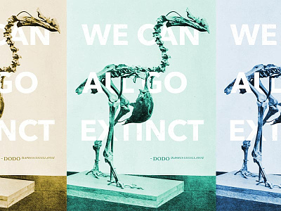 Extinct bird dodo extinct typography