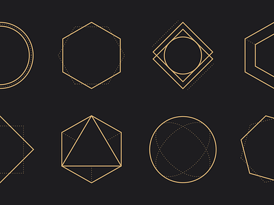 Geometric boxes boxes geometric line shapes