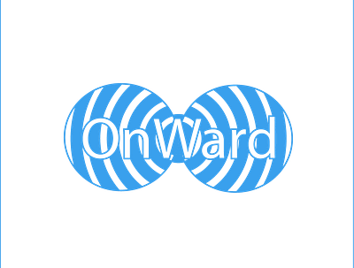 Onward art branding design flat illustrator logo minimal vector web website