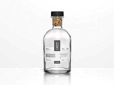 James Vodka art direction black and white bottle clean graphic design minimalistic packaging vodka