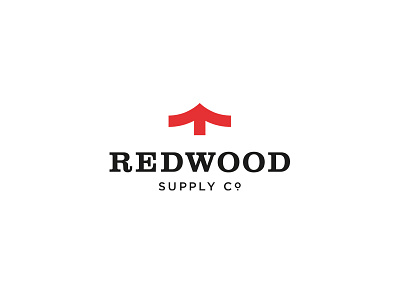 Redwood Supply Co brand design graphic identity logo mark type typography vintage