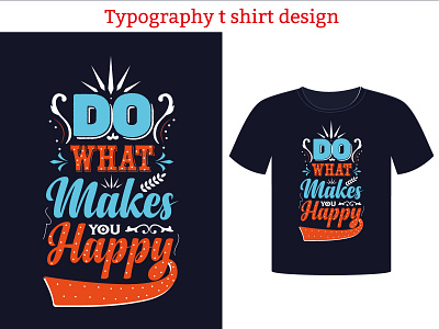 Typography t shirt design