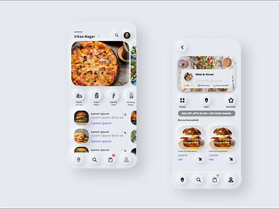 food delivery app by Mehdi Lachgar on Dribbble