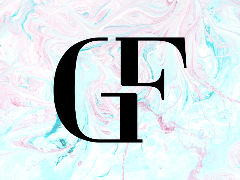 Gf logo. g f design. white gf letter. gf/g f letter logo design. initial  letter gf linked circle uppercase monogram logo. | CanStock