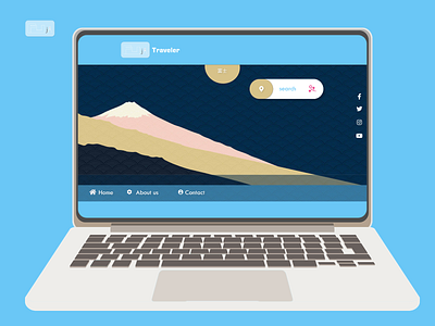 Fuji Traveler fuji traveler uiux web design website