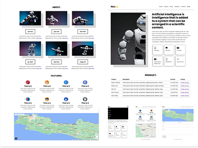 Noxyc. art artificial intelligence front end robotics ui ux web website