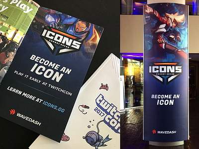 Icons TwitchCon Print Collateral