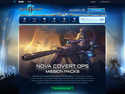 Starcraft II: Nova Covert Ops Mission Packs blizzard gaming starcraft starcraft2 website