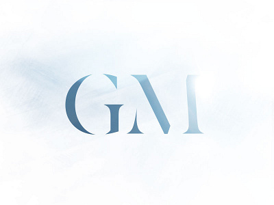 Personal Letter Mark blue brand dust emblem g insignia lettermark logo m symbol