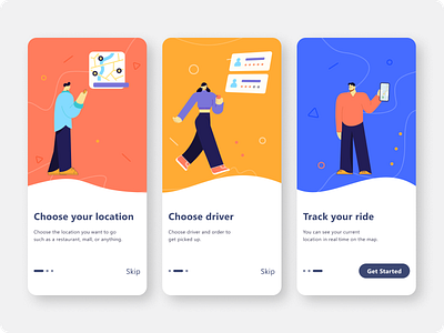 Taxi booking app activity app design driver graphic design illustration illustrator mobile track transporttation ui uidesign uiux