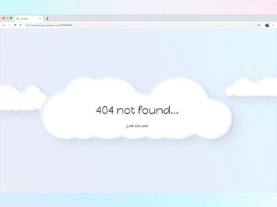 Claymorphic 404 page