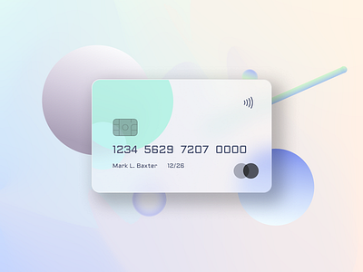 glass credit card card concept credit design glass glassmorphic ui