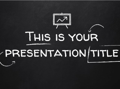 BlackBoard themed Presentation Template for both PowerPoint and