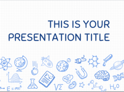 Science themed Presentation Template for both PowerPoint and Goo advanced powerpoint templates google slides themes modern powerpoint template powerpoint template