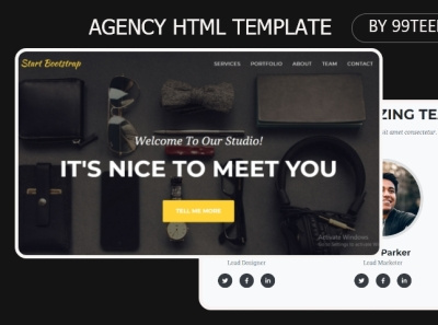 Agency html template 99steem