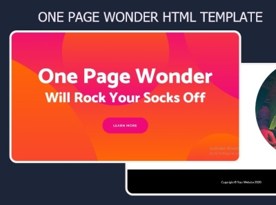 One Day Wonder html template 99steem