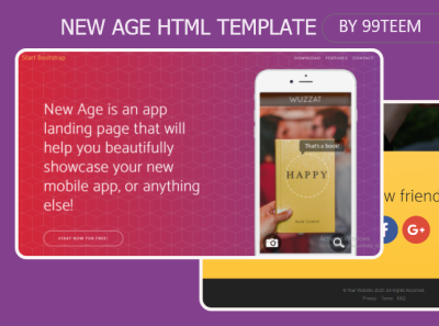 New Age Html Template 99steem html html templates template theme website templates