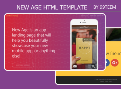 New Age Html Template 99steem