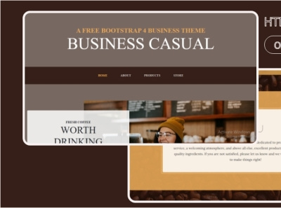 Business Casual html template 99steem