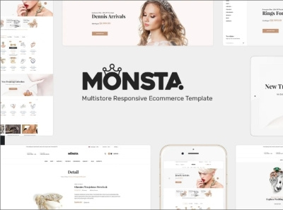 Monsta Jewelry WooCommerce WordPress Theme e commerce website jewelry website online jewelry website