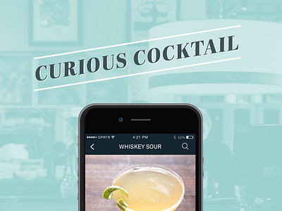 Curious Cocktail app cocktail