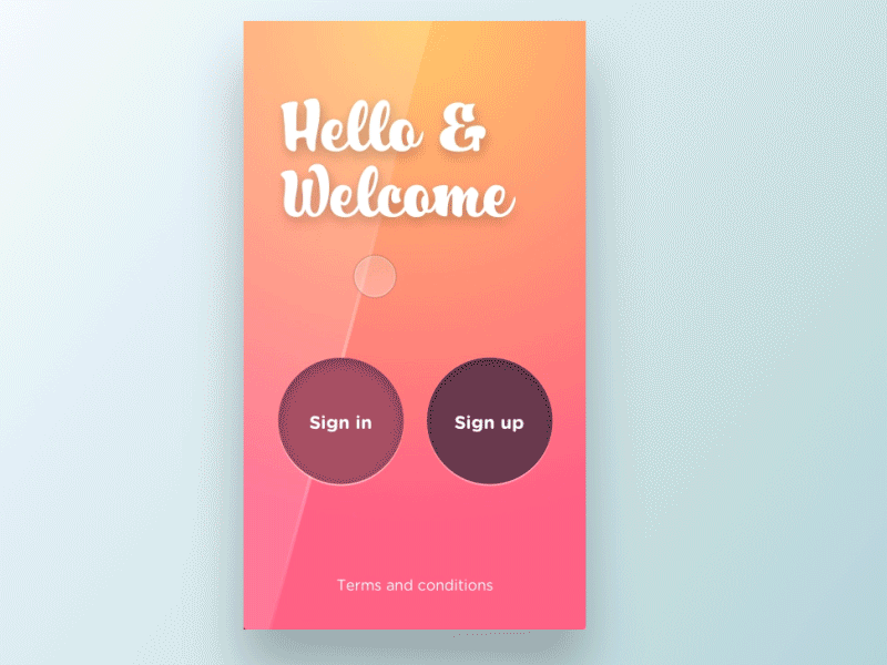 Sign up - Daily UI #001 001 animation daily ui interaction login mobile sign up ux