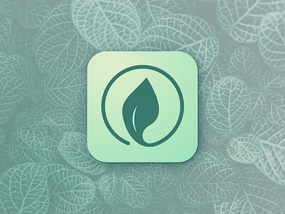 Daily UI #005 - App icon 005 app icon circle daily ui green leaf sketch