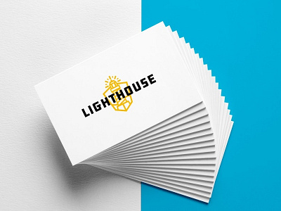 Business Card Mockup for Lighthouse branding logo marketing vancouver web