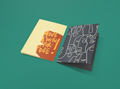 Cards of Encouragement. design flat illustration minimal typography