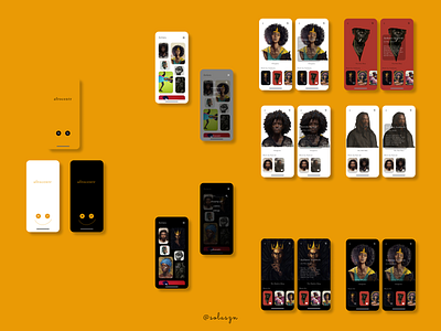 Mobile App Gallery - Afrocentr app art artwork branding design endsars figma figmaafrica illustration minimalist mobile mobile app mobile app design mobile ui museum museum of art solaszn ui ux vector