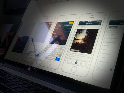 Qrator iOS7 app application ios ios7 iphone mobile ui ux wip