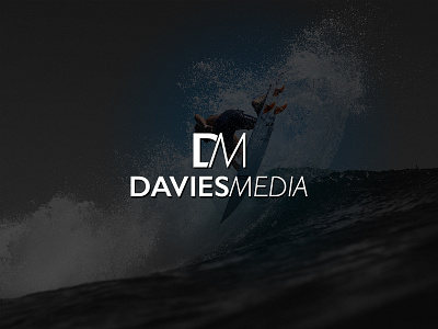 Davies Media brand identity australia identity logo media surf