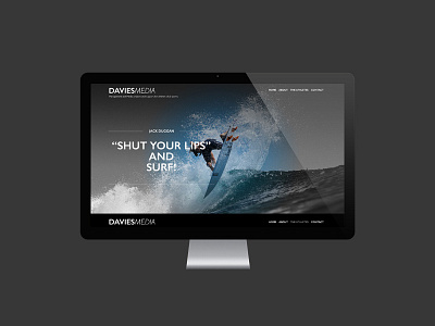 Davies media and sports management australia media onepage parallax sports surf website