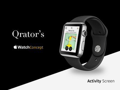 Qrator Apple Watch Concept activity apple watch concept ios mockup qrator smartwatch ui ux watch
