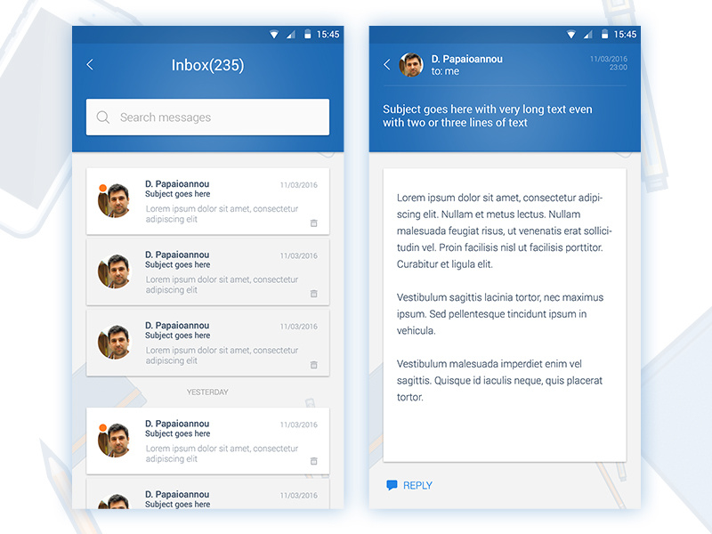 Tlnt mobile design inbox