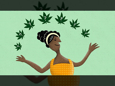 Cannabis Leaf Uses cannabis illustration