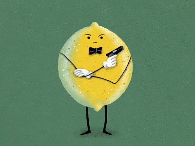 Lemon Assassin cannabis illustration