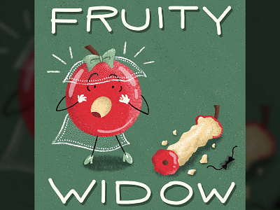 Cannabis Strain Illustration: "Fruity Widow" cannabis illustration