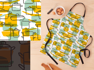 Dining Pattern for Apparel apparel illustration patterns