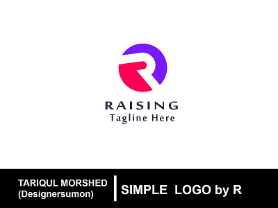 Letter Logo by R app illustration app logo design basic logo branding illustrator lettering lettermark logotype loogdesign lgoodesign minimalist logo
