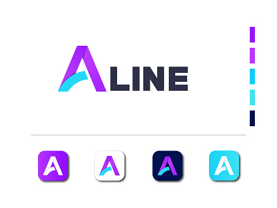 App Logo or Icon by A app illustration app logo app logo design basic logo branding illustrator lettering lettermark logotype loogdesign lgoodesign minimalist logo